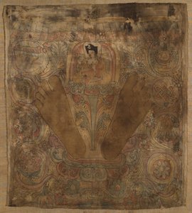 Karmapa with His Footprints by Unbekannt Unbekannt